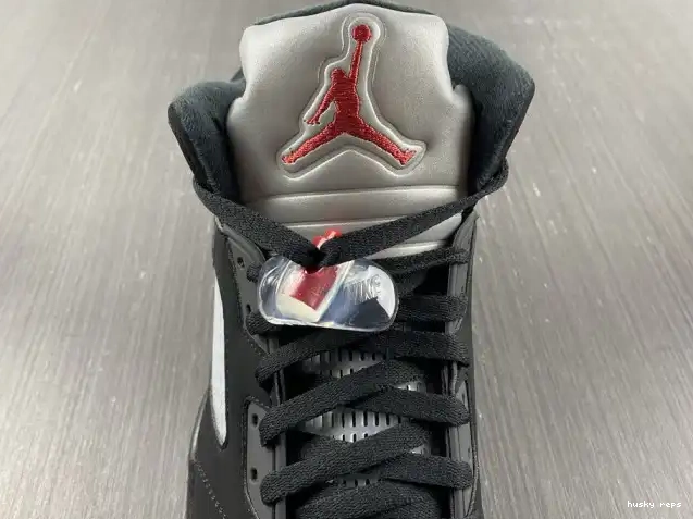 Rep Husky (2016) Retro Jordan 5 Black Metallic 845035-003 0612